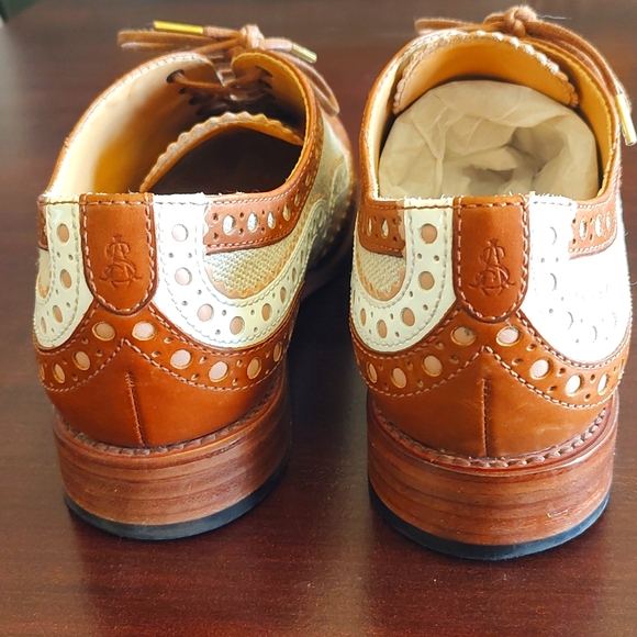 The Office of Angela Scott Mr. Doubt Textile and Cognac Size 38/8 - Picture 6 of 9